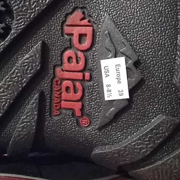 NWT PAJAR CANADA Lace-up Black Boots size 8-8.5 - Picture 7 of 8